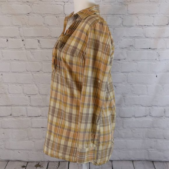 BR Quarter Button Plaid Tunic - Picture 3 of 8